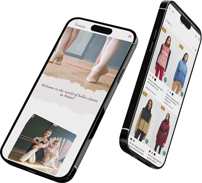 Pirouette and BOSS Equestrian mobile interfaces