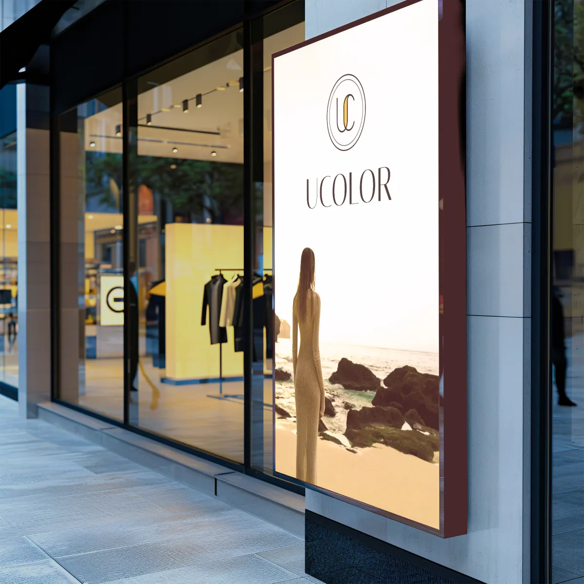 UCOLOR storefront signage
