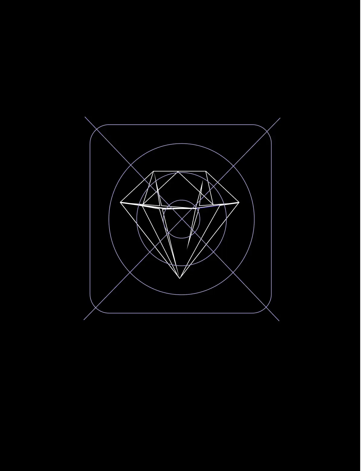 Shadow Affiliates diamond monogram construction